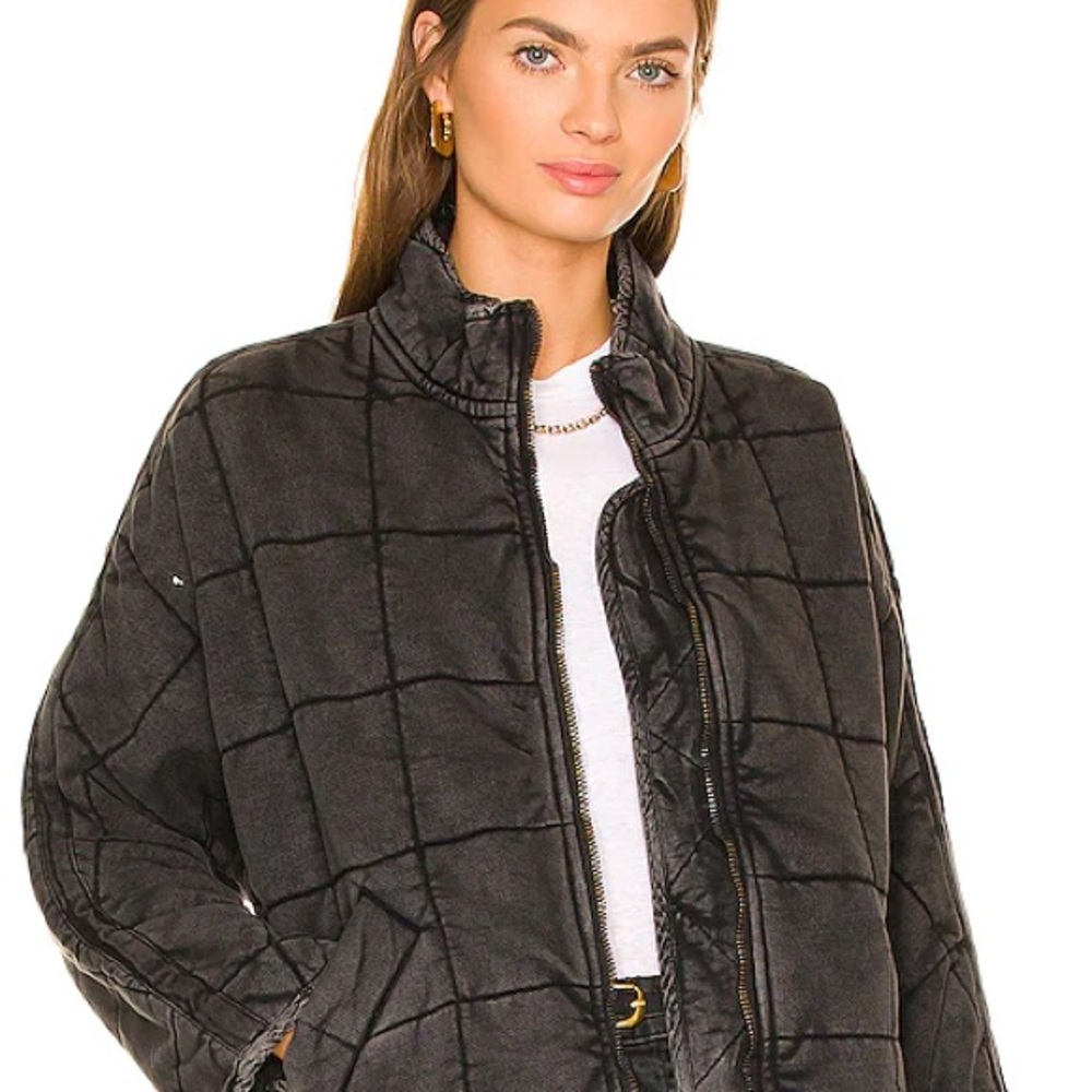 Free People Dolman Quilted Knit Jacket
